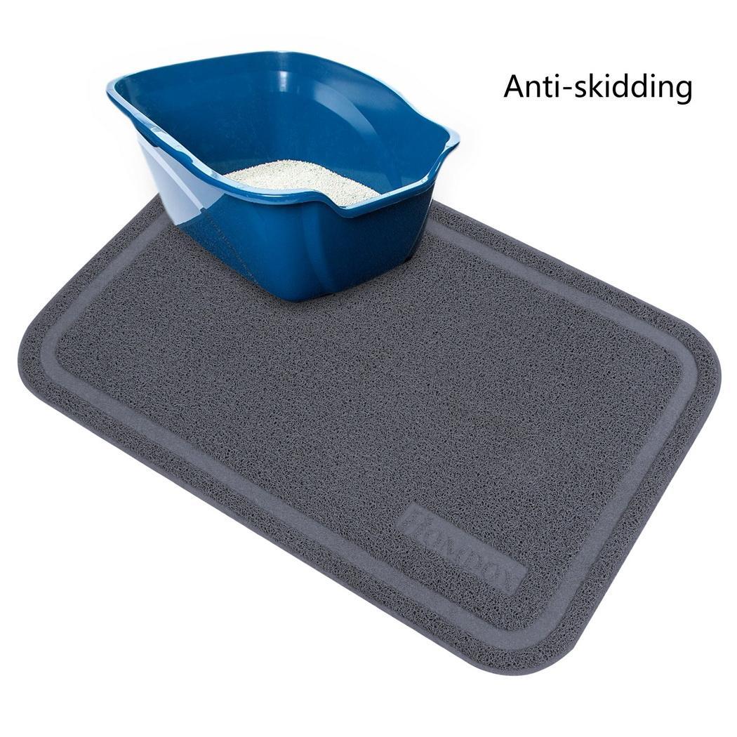 Petmate Cat Litter Catcher Scatter Kitty Mat Extra Large Pet Supply Grey Beige